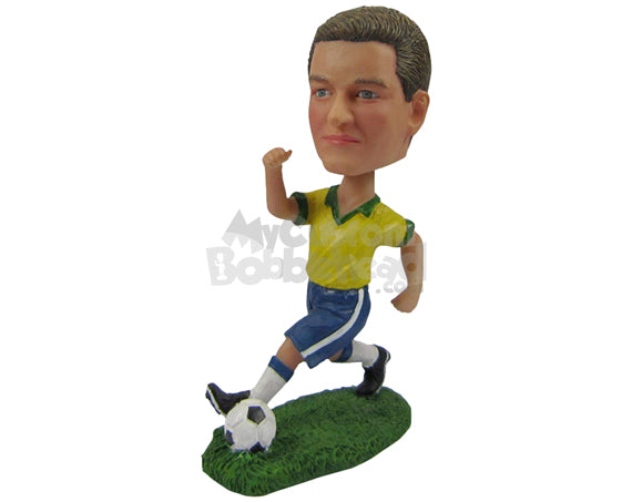 Custom Bobblehead Fast Soccer Player Running With The Ball - Sports & Hobbies Soccer Personalized Bobblehead & Cake Topper Custom Bobblehead Fast Soccer Player Running With The Ball - Sports & Hobbies Soccer Personalized Bobblehead & Cake Topper